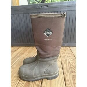 Chore Cool Muck Boot Men's 7 Women's 8 Brown Work Boots Waterproof